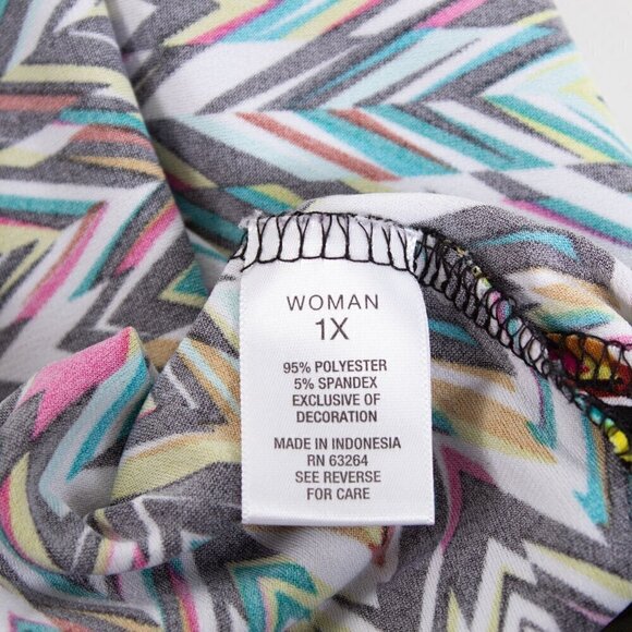 Roz & Ali Sleeveless Blouse Size 1X - Picture 5 of 7